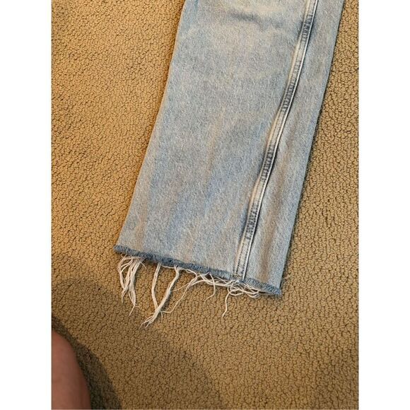 Zara distressed hem straight jeans size 6 - Picture 2 of 5